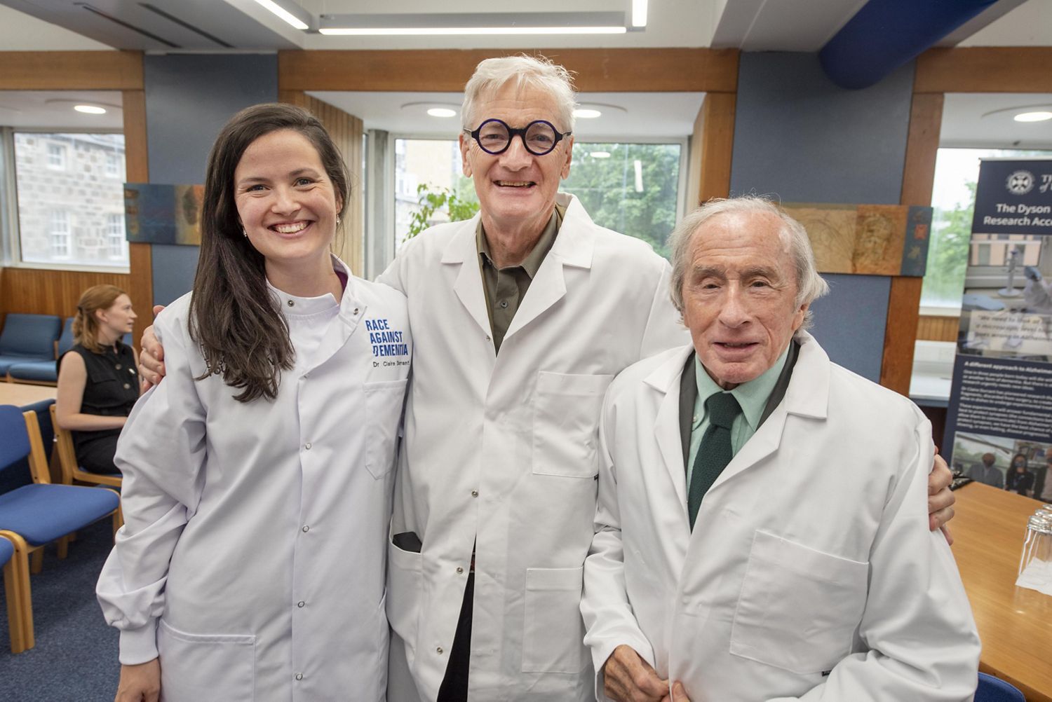 Claire Durrant, James Dyson, Jackie Stewart